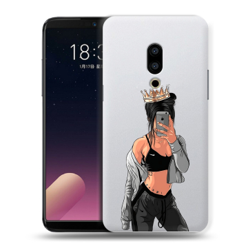 Силиконовый чехол на Meizu 15 Plus с принтом Женские принты Силиконовый чехол на Meizu 15 Plus с принтом Женские принты