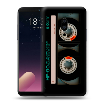 Силиконовый чехол на Meizu 15 Plus с принтом Кассета Силиконовый чехол на Meizu 15 Plus с принтом Кассета