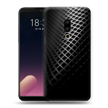 Силиконовый чехол на Meizu 15 Plus с принтом Текстура металла Силиконовый чехол на Meizu 15 Plus с принтом Текстура металла