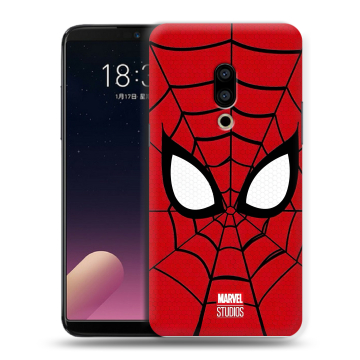 Силиконовый чехол на Meizu 15 Plus с принтом человек паук spiderman Силиконовый чехол на Meizu 15 Plus с принтом человек паук spiderman