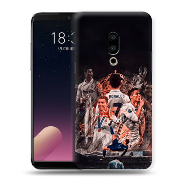 Силиконовый чехол на Meizu 15 Plus с принтом Реал Роналдо Real Ronaldo