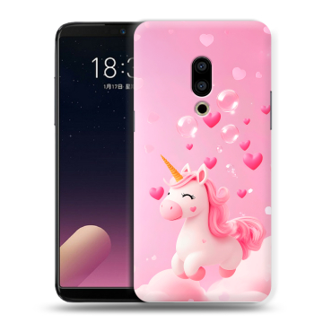 Силиконовый чехол на Meizu 15 Plus с принтом Единорог Силиконовый чехол на Meizu 15 Plus с принтом Единорог
