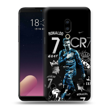 Силиконовый чехол на Meizu 15 Plus с принтом Реал Роналдо