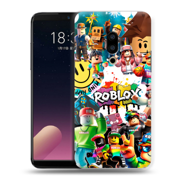 Силиконовый чехол на Meizu 15 Plus с принтом Roblox Роблокс Силиконовый чехол на Meizu 15 Plus с принтом Roblox Роблокс