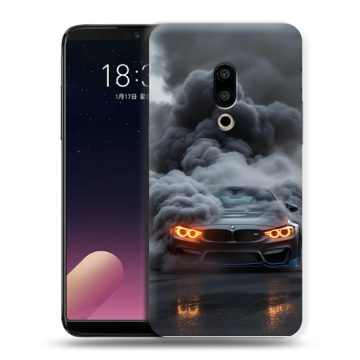Силиконовый чехол на Meizu 15 Plus с принтом BMW БМВ Силиконовый чехол на Meizu 15 Plus с принтом BMW БМВ