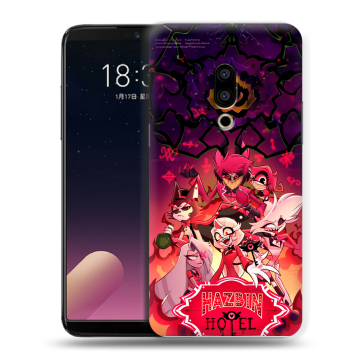 Силиконовый чехол на Meizu 15 Plus с принтом Hazbin Hotel Отель Хазбин
