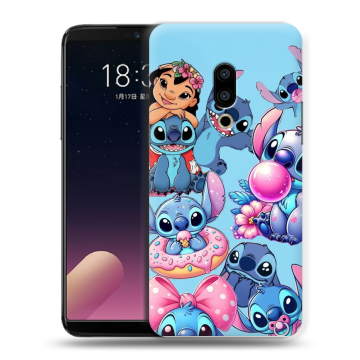 Силиконовый чехол на Meizu 15 Plus с принтом Лило и Стич
