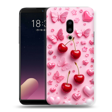 Силиконовый чехол на Meizu 15 Plus с принтом для девочек