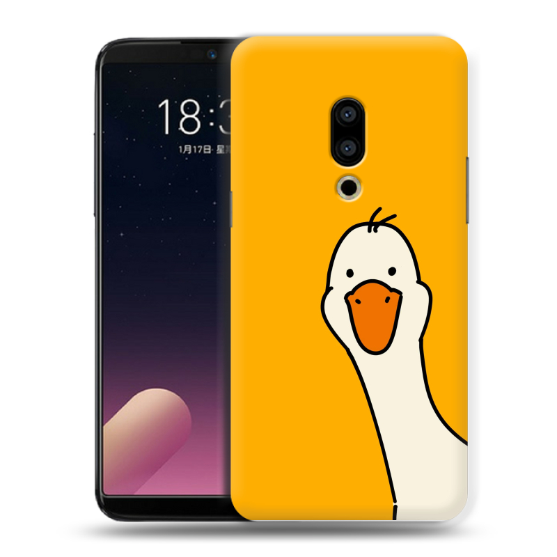 Силиконовый чехол на Meizu 15 Plus с принтом Утка Силиконовый чехол на Meizu 15 Plus с принтом Утка