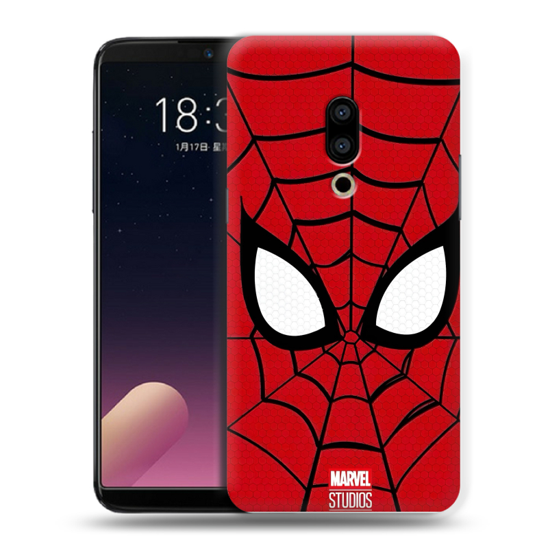 Силиконовый чехол на Meizu 15 Plus с принтом человек паук spiderman Силиконовый чехол на Meizu 15 Plus с принтом человек паук spiderman