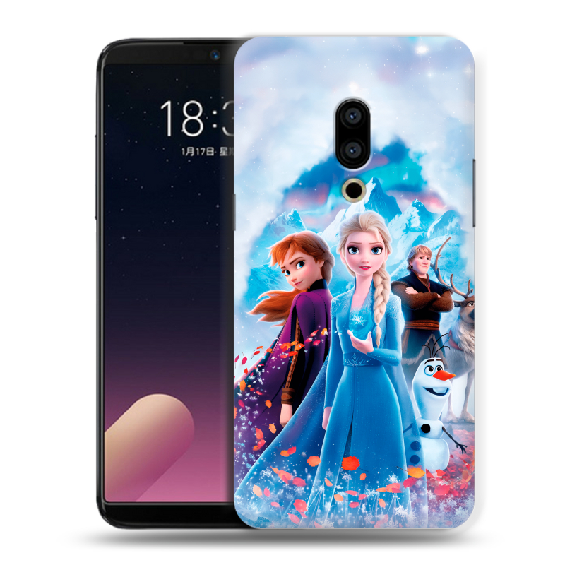 Силиконовый чехол на Meizu 15 Plus с принтом Холодное сердце Frozen Силиконовый чехол на Meizu 15 Plus с принтом Холодное сердце Frozen