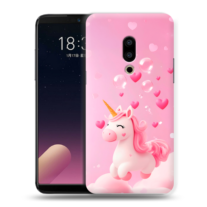 Силиконовый чехол на Meizu 15 Plus с принтом Единорог Силиконовый чехол на Meizu 15 Plus с принтом Единорог