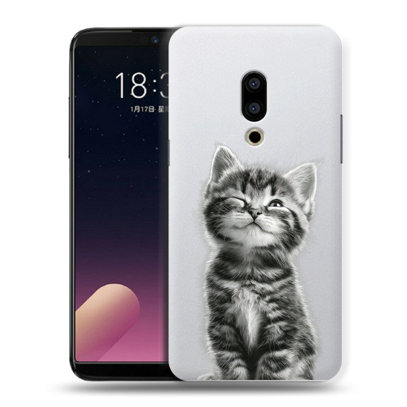 Силиконовый чехол на Meizu 15 Plus с принтом Котенок Силиконовый чехол на Meizu 15 Plus с принтом Котенок