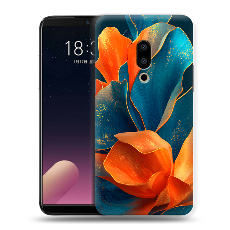 Силиконовый чехол на Meizu 15 Plus с принтом Цветы Силиконовый чехол на Meizu 15 Plus с принтом Цветы