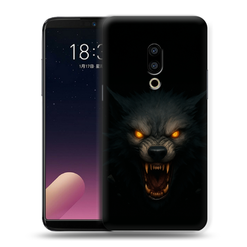 Силиконовый чехол на Meizu 15 Plus с принтом Волк Силиконовый чехол на Meizu 15 Plus с принтом Волк