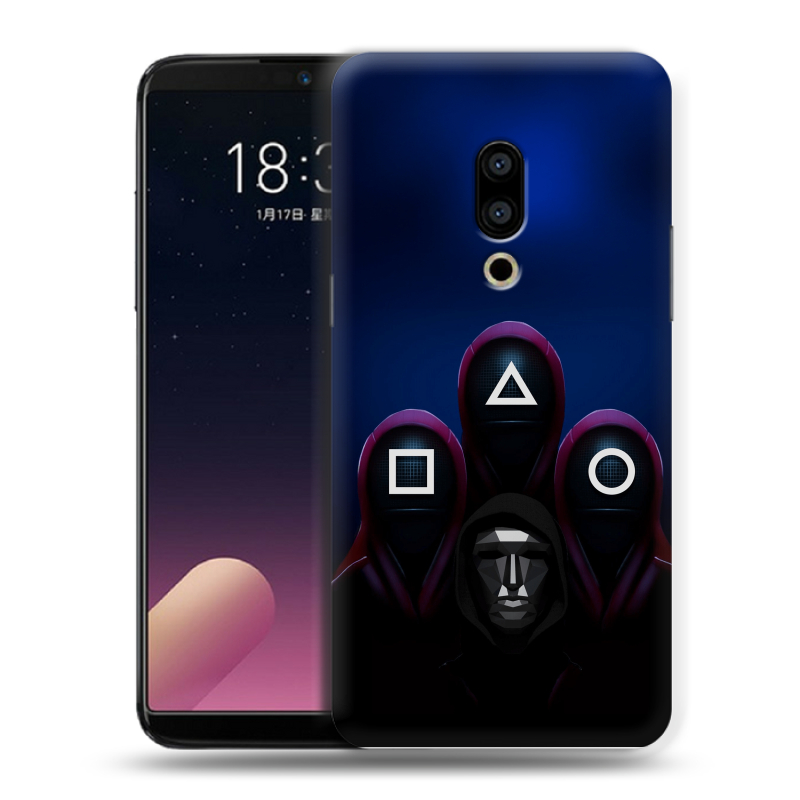 Силиконовый чехол на Meizu 15 Plus с принтом Игра Кальмара Силиконовый чехол на Meizu 15 Plus с принтом Игра Кальмара