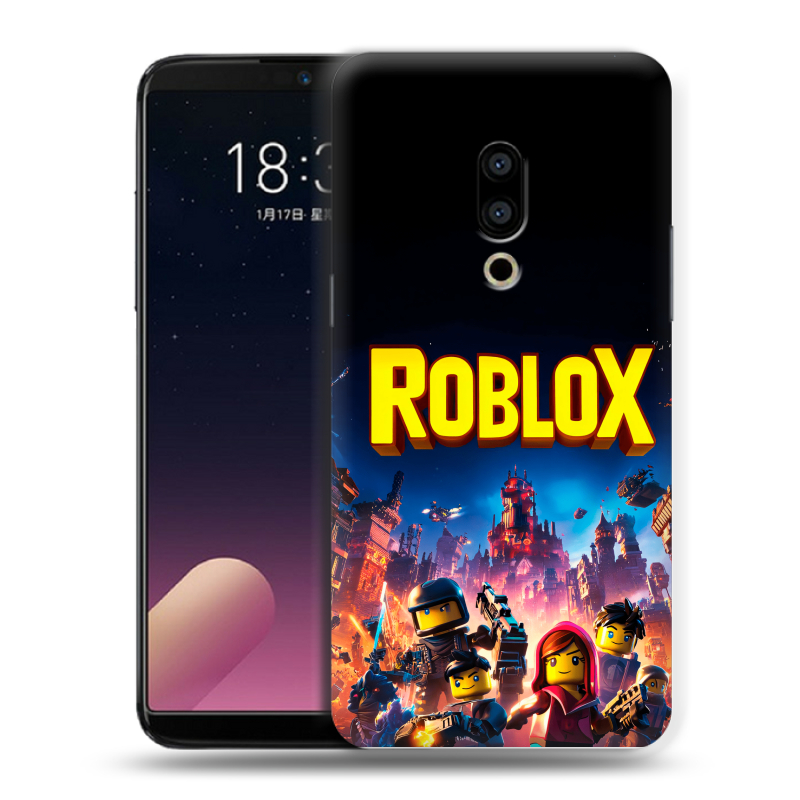 Силиконовый чехол на Meizu 15 Plus с принтом Roblox Роблокс Силиконовый чехол на Meizu 15 Plus с принтом Roblox Роблокс