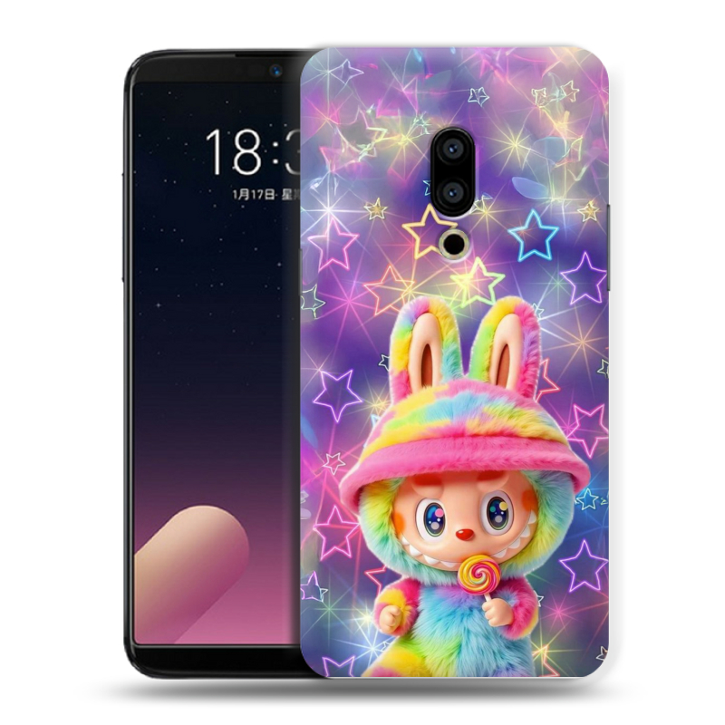 Силиконовый чехол на Meizu 15 Plus с принтом Labubu Лабубу Силиконовый чехол на Meizu 15 Plus с принтом Labubu Лабубу