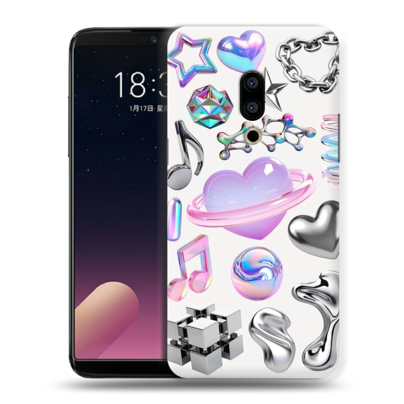 Силиконовый чехол на Meizu 15 Plus с принтом Y2K Силиконовый чехол на Meizu 15 Plus с принтом Y2K