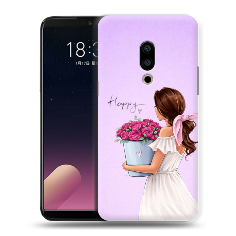 Силиконовый чехол на Meizu 15 Plus с принтом женский Силиконовый чехол на Meizu 15 Plus с принтом женский