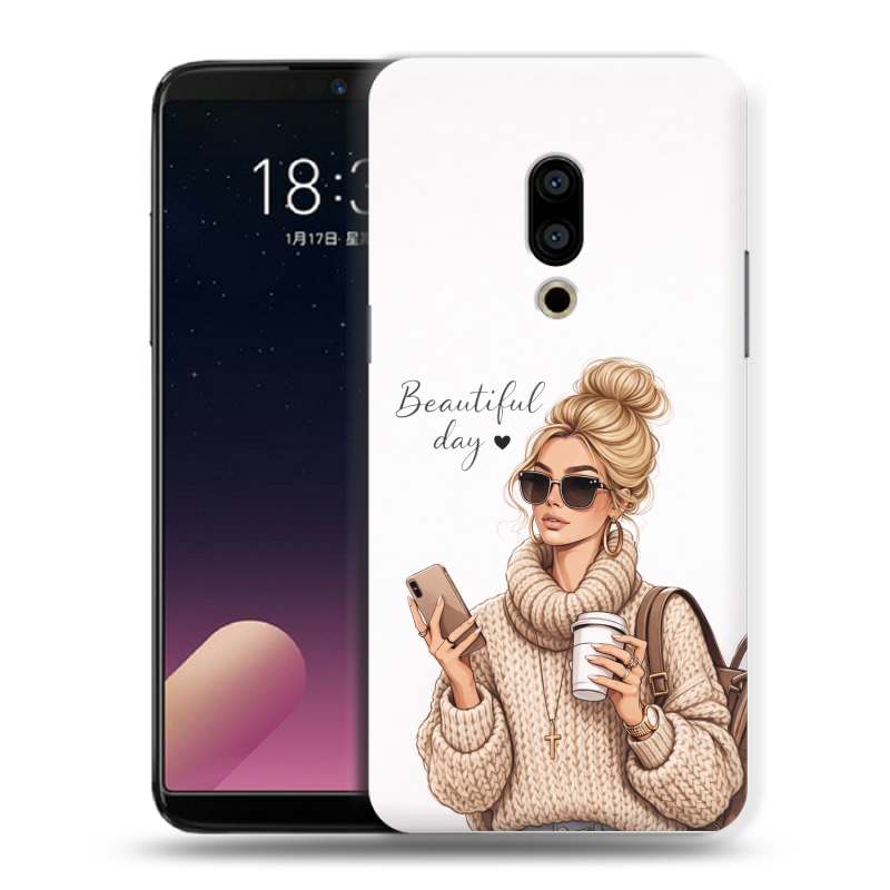 Силиконовый чехол на Meizu 15 Plus с принтом женский Силиконовый чехол на Meizu 15 Plus с принтом женский