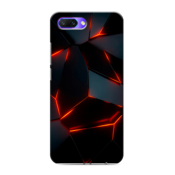 Силиконовый противоударный чехол на Huawei Honor 10 с принтом Яркие абстракции Силиконовый противоударный чехол на Huawei Honor 10 с принтом Яркие абстракции