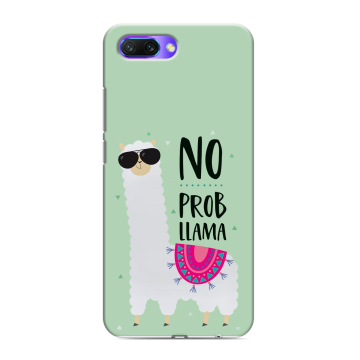 Силиконовый противоударный чехол на Huawei Honor 10 с принтом Лама Силиконовый противоударный чехол на Huawei Honor 10 с принтом Лама