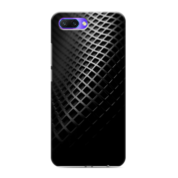 Силиконовый противоударный чехол на Huawei Honor 10 с принтом Текстура металла Силиконовый противоударный чехол на Huawei Honor 10 с принтом Текстура металла