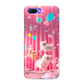 Силиконовый противоударный чехол на Huawei Honor 10 с принтом милые котики