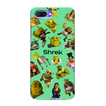 Силиконовый противоударный чехол на Huawei Honor 10 с принтом Шрек Shrek