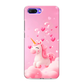 Силиконовый противоударный чехол на Huawei Honor 10 с принтом Единорог Силиконовый противоударный чехол на Huawei Honor 10 с принтом Единорог