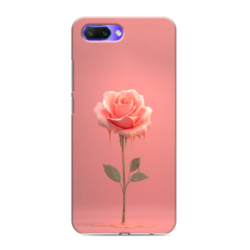 Силиконовый противоударный чехол на Huawei Honor 10 с принтом Розовая роза
