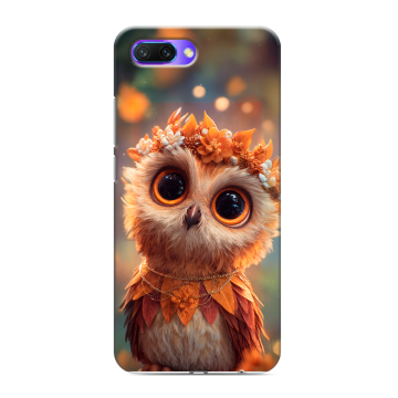 Силиконовый противоударный чехол на Huawei Honor 10 с принтом Милая сова