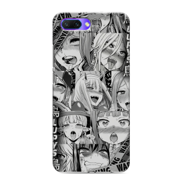 Силиконовый противоударный чехол на Huawei Honor 10 с принтом Ahegao Ахегао Аниме