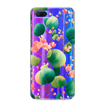 Силиконовый противоударный чехол на Huawei Honor 10 с принтом женский