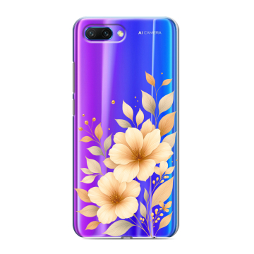 Силиконовый противоударный чехол на Huawei Honor 10 с принтом для девушки