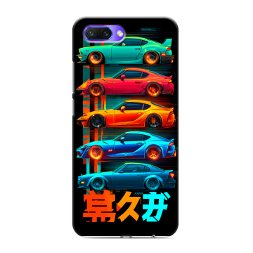 Силиконовый противоударный чехол на Huawei Honor 10 с принтом машины тачки