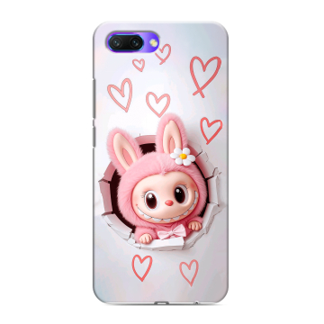 Силиконовый противоударный чехол на Huawei Honor 10 с принтом Labubu Лабубу Силиконовый противоударный чехол на Huawei Honor 10 с принтом Labubu Лабубу
