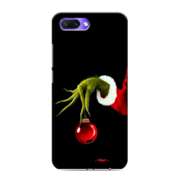 Силиконовый противоударный чехол на Huawei Honor 10 с принтом Новый год Гринч