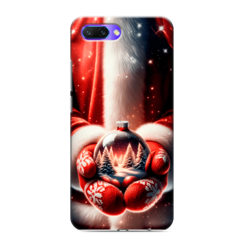 Силиконовый противоударный чехол на Huawei Honor 10 с принтом Новый год