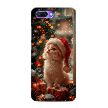 Силиконовый противоударный чехол на Huawei Honor 10 с принтом Новый год