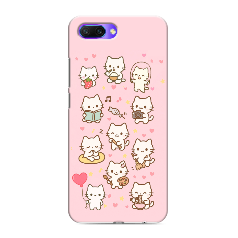 Силиконовый противоударный чехол на Huawei Honor 10 с принтом Hello Kitty Хелоу Кити Силиконовый противоударный чехол на Huawei Honor 10 с принтом Hello Kitty Хелоу Кити