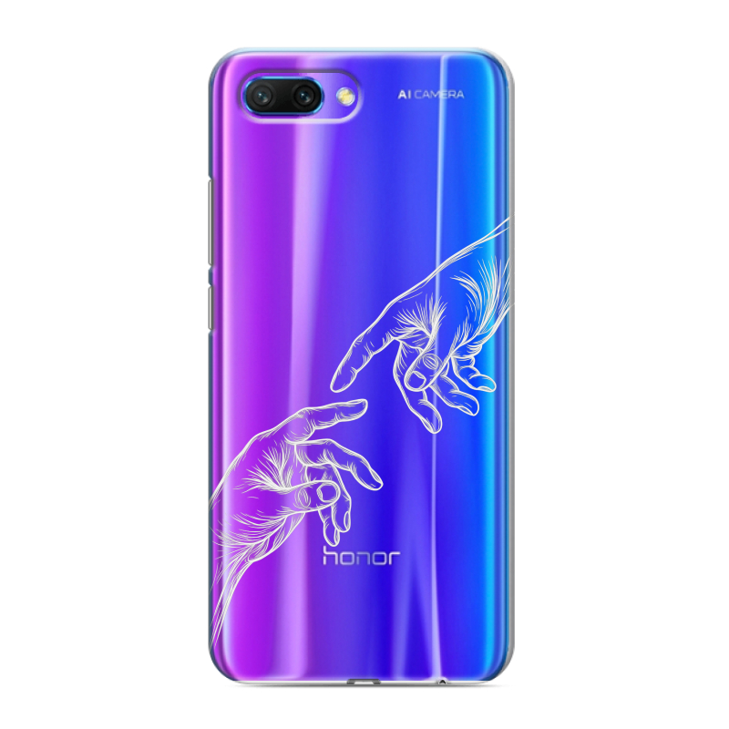 Силиконовый противоударный чехол на Huawei Honor 10 с принтом Сотворение мира Силиконовый противоударный чехол на Huawei Honor 10 с принтом Сотворение мира