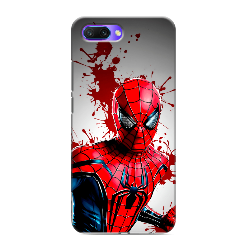 Силиконовый противоударный чехол на Huawei Honor 10 с принтом Spiderman Человек паук Силиконовый противоударный чехол на Huawei Honor 10 с принтом Spiderman Человек паук