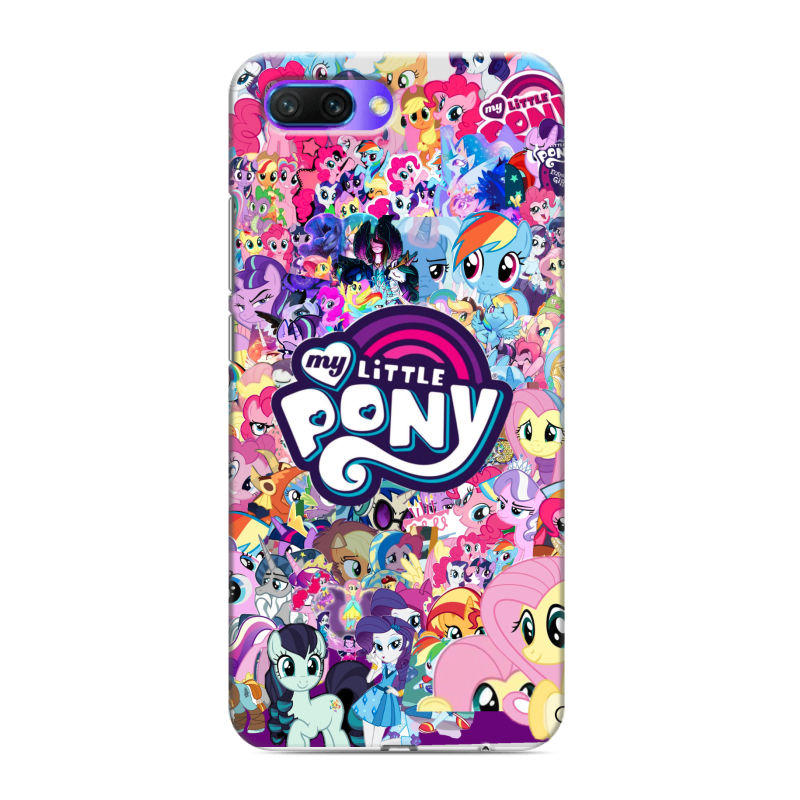 Силиконовый противоударный чехол на Huawei Honor 10 с принтом My little pony Дружба чудо Силиконовый противоударный чехол на Huawei Honor 10 с принтом My little pony Дружба чудо