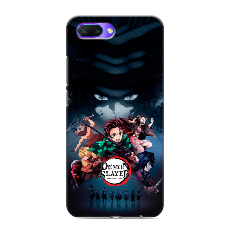 Силиконовый противоударный чехол на Huawei Honor 10 с принтом Demon Slayer Клинок рассекающий демонов Силиконовый противоударный чехол на Huawei Honor 10 с принтом Demon Slayer Клинок рассекающий демонов