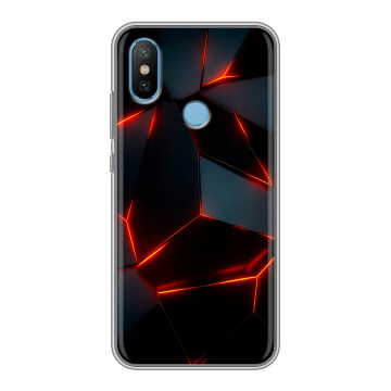Силиконовый чехол на Xiaomi Mi6X с принтом Яркие абстракции