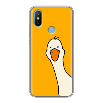 Силиконовый чехол на Xiaomi Mi6X с принтом Утка Силиконовый чехол на Xiaomi Mi6X с принтом Утка