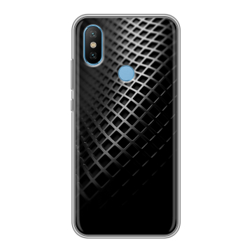 Силиконовый чехол на Xiaomi Mi6X с принтом Текстура металла