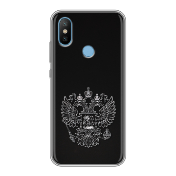 Силиконовый чехол на Xiaomi Mi6X с принтом Герб России Силиконовый чехол на Xiaomi Mi6X с принтом Герб России